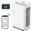 Hebitod Deumidificatore Hebitod WIFI 26L/giorno fino a 30㎡, incluso serbatoio dell'acqua da 4,5L, per camera da letto bagno cantina armadio ufficio garage