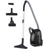 Hoover Aspirapolvere con sacchetto Hoover HE1, 2,5 L, per pavimenti duri e tappeti, bocchetta per parquet, mini spazzola turbo per peli di animali