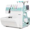 MEDION® Macchina da cucire overlock MEDION SO 90, 91 W, 1200 giri/min, tipo di ago 11, 14, 16, LED, turchese