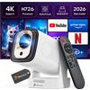REAGLE Proiettore Smart Full HD Android 14 WiFi 6 330 ANSI Autofocus 4K supporto Miracast Bluetooth 5.4 home cinema, Reagle R-MOVIELUM-P30