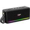 CGV Altoparlante Bluetooth, CGV SolidVibe Max, subwoofer da 20 W (2x10 W), compatto, portatile
