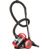 Oceanic Aspirapolvere senza sacchetto, 700 W, 80 dB, filtro Hepa lavabile, contenitore da 3 litri, rosso