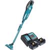 Makita Aspirapolvere a batteria Makita DCL 283 FSM 18 V 0,73 l Brushless + 2 batterie da 4,0 Ah + caricabatterie