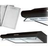 B2X Ventilatore da cucina sottopensile - 50 cm Berdsen BE-10-A Nero