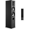 VEVOR Diffusore da pavimento VEVOR, sistema a 3 vie con tweeter da 1,91/2,54 cm, doppio woofer da 13,34 cm, potenza di picco 145 W, risposta in frequenza 70 Hz-20 kHz, alloggiamento in MDF, per audio domestico, singolo