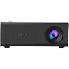 ZELURXX Mini proiettore, portatile, proiettore home cinema, HDMI, USB, AV, compatibile, smartphone, laptop, giochi, esterno, campeggio, nero