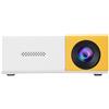 ZELURXX Mini proiettore, portatile, proiettore home cinema, HDMI, USB, AV, compatibile, smartphone, laptop, giochi, esterno, campeggio, giallo