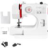 OEM Mini macchina per cucire, 14 punti, 10,4 x 5,1 x 9,5 pollici, formazione del punto a rovescio, peso leggero di 4,3 libbre, tavolo di prolungamento incluso