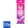 Wilkinson - Rasoio usa e getta - Xtreme 3 Beauty - Comfort - 1 lametta - confezione valore - 12 pezzi