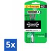Wilkinson - Rasoio usa e getta - Quattro Essential 4 - Rasatura accurata - 4 lame - Value pack - 5 pezzi