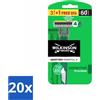 Wilkinson - Rasoio usa e getta - Quattro Essential 4 - Rasatura accurata - 4 lame - Value pack - 20 pezzi