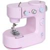StarTech Mini macchina per cucire - FHSM-398 Macchina per cucire domestica - Punto annodato - 2 velocità 290-330/min - Alimentazione 100-240V, DC6V - Portatile - Rosa