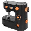 StarTech Mini macchina per cucire - Macchina per cucire domestica FHSM-398 - Punto annodato - 2 velocità 330/290 punti/min - 100-240V, DC 6V 1A - Portatile - Nero