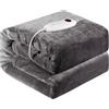 Bolt Edge Coperta elettrica 180x130 cm - 1 persona - Grigio - Flanella - 6 livelli di riscaldamento - Lavabile