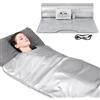 StarTech Coperta sauna - Coperta elettrica riscaldante - Spina UE 220 V - Telecomando - Portatile - Dimagrimento e disintossicazione - 180 x 200 cm - Grigio chiaro