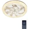 OEM Ventilatore da soffitto con luce, dimmerabile, telecomando, senza paralume bianco