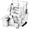 StarTech Macchina da cucire overlock - 3/4 fili - 1250 punti/min - Luce a LED - Piedini a forte aspirazione - Telaio metallico robusto - Per diversi tipi di tessuto - Bianca