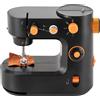 StarTech Macchina da cucire portatile - Mini - Punto catenella - Pedale - Luce LED - 2 velocità 330/290 punti/min - 100-240 V - Nero