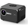 ZELURXX 1080P Mini proiettore, proiettore portatile, 900 lumen, Netflix, WLAN, autofocus, 40-200 pollici, home cinema, per camera da letto