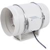 StarTech Ventilatore tubolare - HF-200 Ventilatore da condotto - 220 V / 50 Hz - 130 W - Portata d'aria 900 m³/h - Livello di rumorosità 43 dB - Numero di giri 2600 giri/min - Grigio chiaro