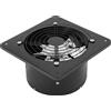 StarTech Ventilatore di scarico 25,4 cm - Ventilatore da cucina a parete - Valvola antiriflusso - Quadrato - Portatile - Nero