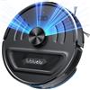 StarTech Robot aspirapolvere con funzione di lavaggio - L20 Ultra - Potenza di aspirazione 6000 Pa - Navigazione LiDAR - Ricarica automatica - Autonomia fino a 120 min - Superficie di pulizia 150 m² - Nero