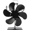 Gistuch Ventilatore per stufa, 6 pale, camino, alimentato a calore, circolazione rapida del calore, silenzioso, resistente, termoelettrico, per stufe a legna domestiche