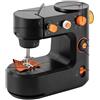 OEM Mini macchina da cucire, design portatile, diverse opzioni di punto, nera