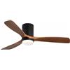 OEM Ventilatore da soffitto, motore CC a 6 velocità, telecomando, marrone, 30 W, 220 V