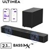 Ultimea Soundbar ULTIMEA a 2.1 canali con subwoofer wireless, potenza di picco di 240 W, VoiceMX e BassMX, controllo tramite app, HDMI, Bluetooth® 6.0, Poseidon R3T