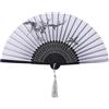 OEM Ventilatore pieghevole con pennacchetti e motivo a prugne