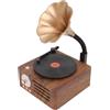 OEM Altoparlante Bluetooth portatile per la casa e l'ufficio, altoparlante in stile grammofono vintage con giradischi e lettore musicale USB
