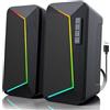 OEM Altoparlanti per PC da gaming, neri, di medie dimensioni