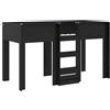 vidaXL Letto a castello per bambini in rovere nero 75 x 190 cm