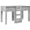 vidaXL Letto a castello per bambini grigio cemento 75 x 190 cm materiale a base di legno