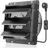 OEM Ventilatore industriale da parete in alluminio da 250 mm, 1100 m³/h, con filtro per gas; ventilatore di scarico con alimentazione UE; ventilatore con telaio in alluminio per cantina, garage e cucina