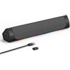 OEM Soundbar compatta per PC, grigia, 32 cm