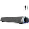 OEM Soundbar con audio surround, USB, LED - nero