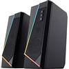 OEM Altoparlanti per PC da gaming, neri, compatti