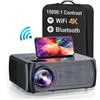 OEM Proiettore compatto 1080p con 5G, Wi-Fi, Bluetooth, HDMI e USB, 10.000 lumen, nero