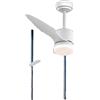 OEM Ventilatore da soffitto, motore CC ad alta efficienza energetica, telecomando, bianco, 52 pollici (132 cm)-a