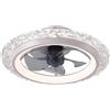 OEM Ventilatore da soffitto con luce, design moderno, opzioni di controllo intelligenti, BIANCO