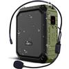 OEM Altoparlante amplificatore portatile con Bluetooth - 10 W con microfono auricolare - Sistema PA ricaricabile da 1800 mAh - Impermeabile, ideale per insegnanti e guide