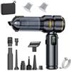 OEM Aspirapolvere pieghevole, potente aspirapolvere per auto 4 in 1, mini aspirapolvere per auto, pulitore portatile per auto, per uso domestico/auto/peli di animali domestici, nero-oro (pieghevole)