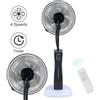 Ikodm Ventilatore da pavimento Ikodm con funzione nebulizzatrice, 75 W, telecomando, silenzioso, umidificatore, raffreddatore d'aria, acqua, 2 in 1