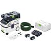 Festool Aspiratore portatile a batteria Festool CTLC MIDI I-Basic 36 V (2x 18 V) i polveri L + 2 batterie da 5,0 Ah + doppio caricabatterie + Systainer