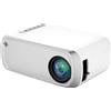 StarTech Mini proiettore - Proiettore home cinema T4 - Sorgente luminosa a LED - Connessione Wi-Fi wireless - Batteria integrata - Supporto 1080p - Bianco