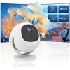 StarTech Mini proiettore - T4 - Android 11 - Wi-Fi 6 e Bluetooth 5.2 - Supporto 4K - Messa a fuoco automatica - 180 ANSI lumen - Spina UE