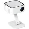 StarTech Mini proiettore portatile - Full HD 1080p - Duplicazione dello schermo in modalità wireless - Supporto orientabile a 180° - Compatibile con Android e iOS - Adattatori inclusi