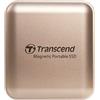 Transcend Hard Disk Esterno ESD420 1 TB USB Tipo-C Oro con 256-bit AES